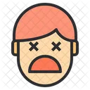 Unconcius Sad Emotion Face Icon