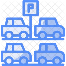 Uncovered Parking  Icon