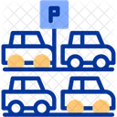 Uncovered Parking Outdoor Parking Open Air Parking 아이콘