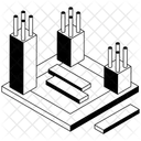 Material Pillars Housing Icon