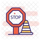 Under Construction Stop Sign Icon