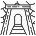 Underground Mining Underground Beam Icon