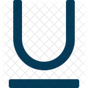 Underline Letter U Icon