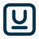 Underline Square Icon