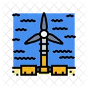 Underwater Turbine Energy Icon