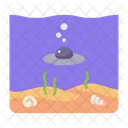 수중 Ufo 수중 외계인 수중 외계인 아이콘