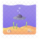 Underwater Ufo Underwater Alien Underwater Extraterrestrial Icon