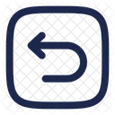 Undo Left Round Square Arrow Ui Icon