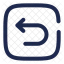Undo Left Round Square Arrow Ui Icon