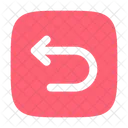 Undo Left Round Square Arrow Ui Icon