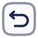 Undo Left Round Square Arrow Ui Icon
