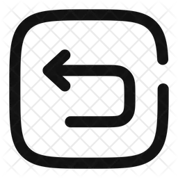 Undo Left Square  Icon