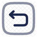 Undo Left Square Arrow Ui Icon
