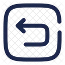 Undo Left Square Icon