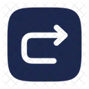 Undo Right Square Arrow Ui Icon