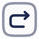 Undo Right Square Arrow Ui Icon