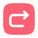 Undo Right Square Arrow Ui Icon