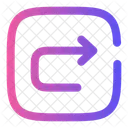 Undo Right Square Arrow Ui Icon