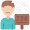 Unemployed Person Job Icon