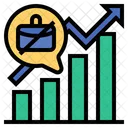 Unemployment Rate Rate Graph Icon