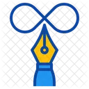 Infinity Pen Kreative Ideen Strategien Design Denken Symbol