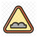 Traffic Sign Warning Uneven Road Icon