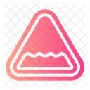 Uneven Road Alert Warning Sign Icon