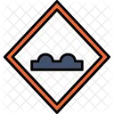 Uneven Road Warning Sign Icon