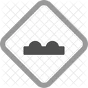 Uneven Road Warning Sign Icon