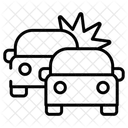 Unfallauto Kaskoversicherung Autowrack Symbol