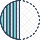 Partial Fractional Fragmental Icon