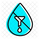 Ungefiltertes Wasser  Symbol