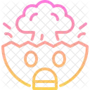Umwerfend Emoji Schockiert Symbol
