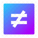 Ungleich Zeichen Quadrat Symbol