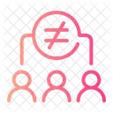 Ungleichheit Soziale Ungleichheit Kein Rassismus Symbol