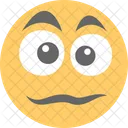 Unzufrieden Uberrascht Emoticon Symbol