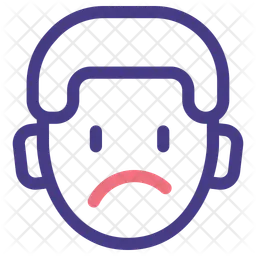 Unhappy Emoji Icon