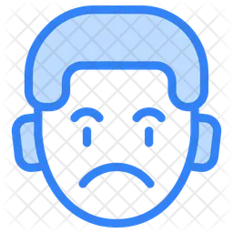 Unhappy Emoji Icon