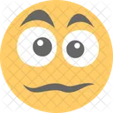 Unhappy Surprised Emoticon Icon