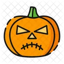 Unhappy Pumpkin Halloween Icon