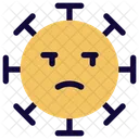 Unhappy Coronavirus Emoji Coronavirus Icon