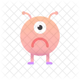 Unhappy Alien Emoji Icon