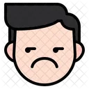 Unhappy Boy Sad Boy Boy Face Icon