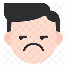 Unhappy Boy Emoji Icon