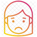 Unhappy Girl  Icon