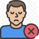 Unhappy User Avatar Negative Icon