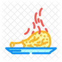 Unhealthy Chicken Fried Icon