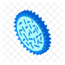 Unhealthy Bacteria Isometric Icon