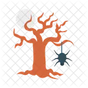 Unheimlich Baum Spinne Symbol