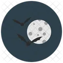 Unheimlicher Mond Mond Gruselig Symbol